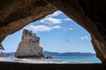 Cathedral Cove Beach Near Hahei Stock Photo