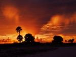 Sunset In Treasure Island, Florida Stock Photo