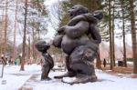 Famous Statue Of Nami Island,south Korea Stock Photo