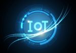 Internet Of Things Technology Circle Abstract Background Stock Photo