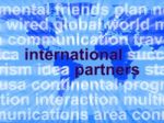 International Partners Words Stock Photo