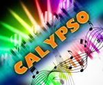 Calypso Music Means West Indian And Trinidadian Stock Photo