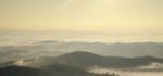 Landscape Of Mountain With The Clouds And Fog Stock Photo