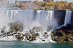 Beautiful Isolated Photo With Amazing Niagara Waterfall Us Side Stock Photo