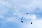 Powered Hang Glider At Shoreham Airshow Stock Photo