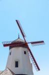 Windmill In Solvang California Stock Photo