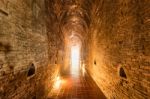 Thailand Temple, Historical Buddhist Temple In Cave Mountain Stock Photo