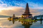 Pura Ulun Danu Bratan Temple In Bali, Indonesia Stock Photo