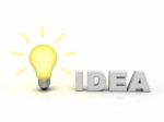 Idea Light Bulb Stock Photo