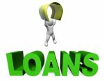 Loan Finance Means Render Lend And Borrowing 3d Rendering Stock Photo