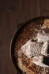 Lamingtons On A Baking Tray Stock Photo