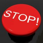 Stop Button Stock Photo