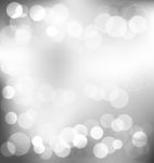 Silver Elegant Abstract Background With Bokeh Lights Stock Photo