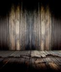 Empty Room With Wooden Floor Stock Photo