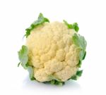 Cauliflower Isolated On White Background Stock Photo