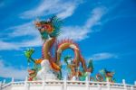 Dragon Chinese In Thailand Stock Photo