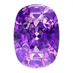 Amethyst On White Background Stock Photo