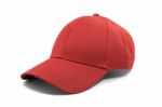 Fashion Red Cap Isolated Stock Photo