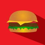 Hamburger  Icon Stock Photo