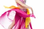 Cropped Image Of Young Female Belly Dancer Stock Photo