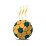 Soccer Ball Sport Flat Design Icon  Illustration Stock Photo