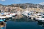 An Assortment Of Boats And Yachts In The Harbour At Monte Carlo Stock Photo