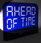 Ahead Of Time Digital Clock Shows Earlier Than Expected Stock Photo