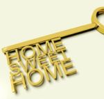 Key With Sweet Home Text Stock Photo