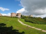 Ancient Ruins At Beeston Castle Stock Photo