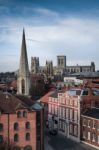 York Is A Historic Walled City Stock Photo