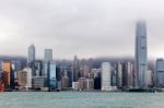 View Of The Skyline In Hongkong Stock Photo