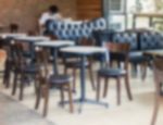 Interior Blur Of Street Coffee Shop Stock Photo