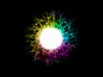 Explosion Spectum Color Fire Ball Stock Photo