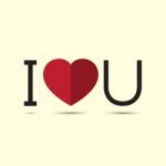  I Love You Heart Design Stock Photo