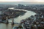 London - December 6 : View From The Shard In London On December Stock Photo