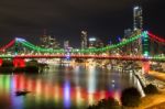 Story Bridge In Brisbane Stock Photo