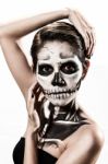 Skull Women Stock Photo