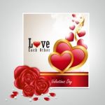 Red Love Heart, Valentines Day Concept Stock Photo