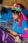 Karen Tribal Girl From Padaung Long Neck Hill Tribe Village Stock Photo