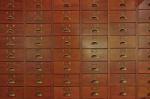 Wooden Drawer Background Stock Photo