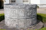 Ornamental Fountain At St Fagans National History Museum Stock Photo