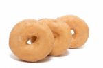 Donuts Over White Background Stock Photo