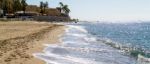 Calahonda, Andalucia/spain - May 6 : Dona Lola Beach In Calahond Stock Photo