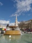 View Of Trafalgar Square Stock Photo