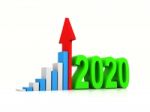 Two Thousand Twenty Shows 2020 3d Rendering Stock Photo Stock Photo