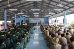 Student 11-12 Years Old, Scout Assembly, Teepangkorn Scout Camp In Samut Sakhon Thailand Stock Photo