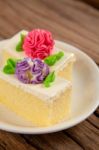 Flower Cake Stock Photo