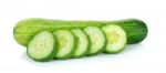 Cucumber Isolated On The White Background Stock Photo