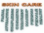 3d Image Skin Care Issues Concept Word Cloud Background Stock Photo