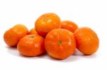 Wet Clementines Fruits Stock Photo